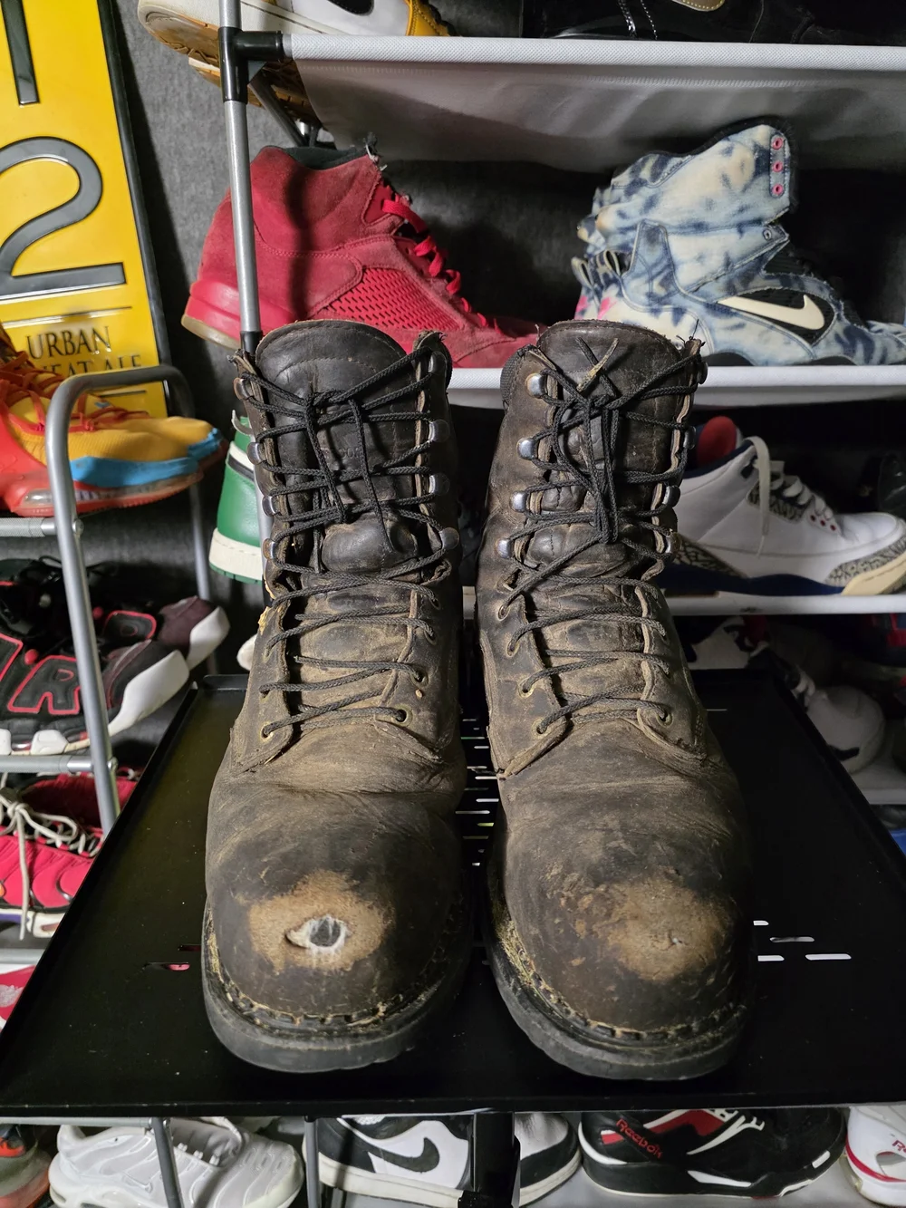 🔥 Red Wing Shoes Men's Size 11.5 Brown Lace-Up High-Ankle Work Boots